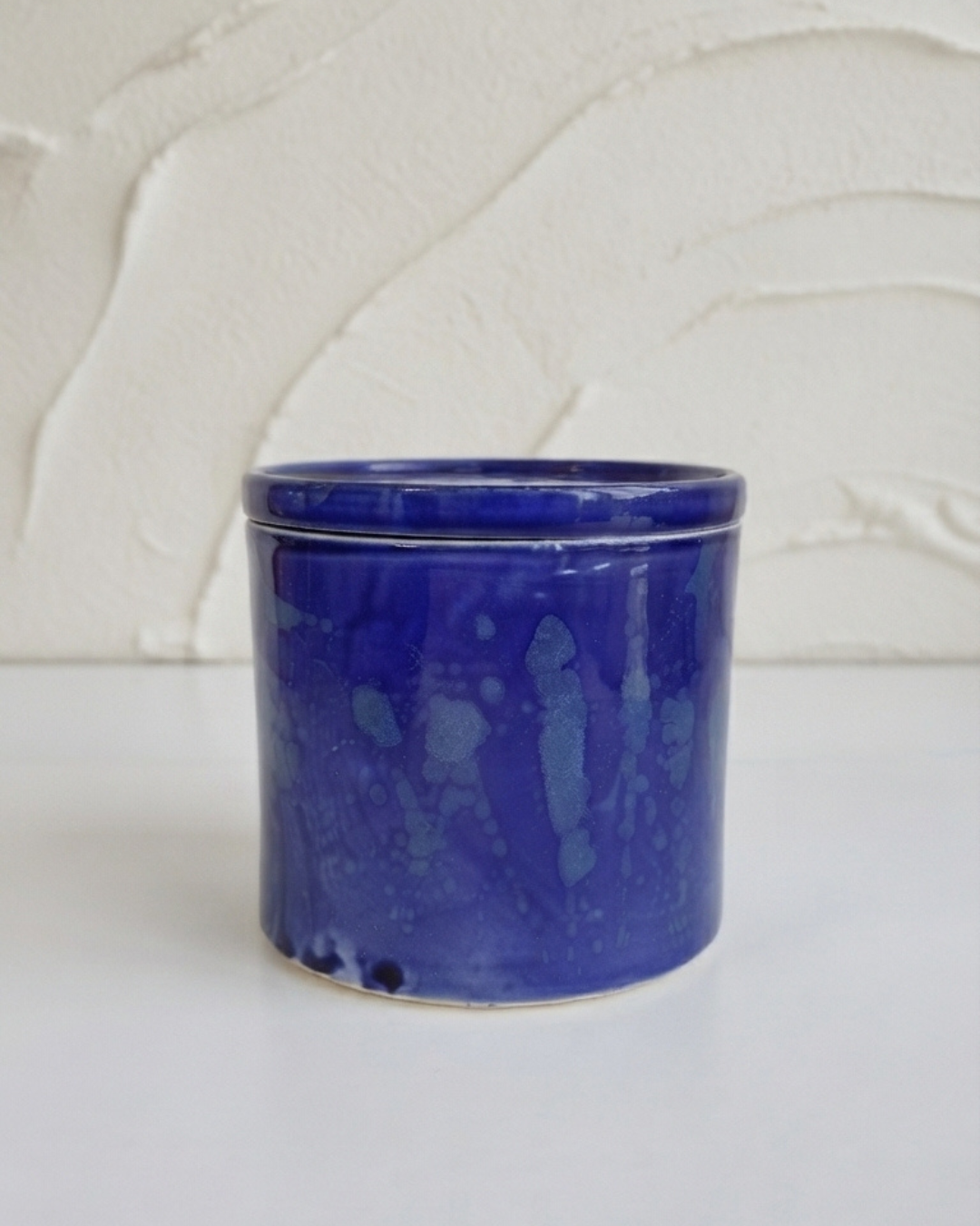 Jar with Blue Lid