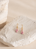Asymmetric Pink Earring