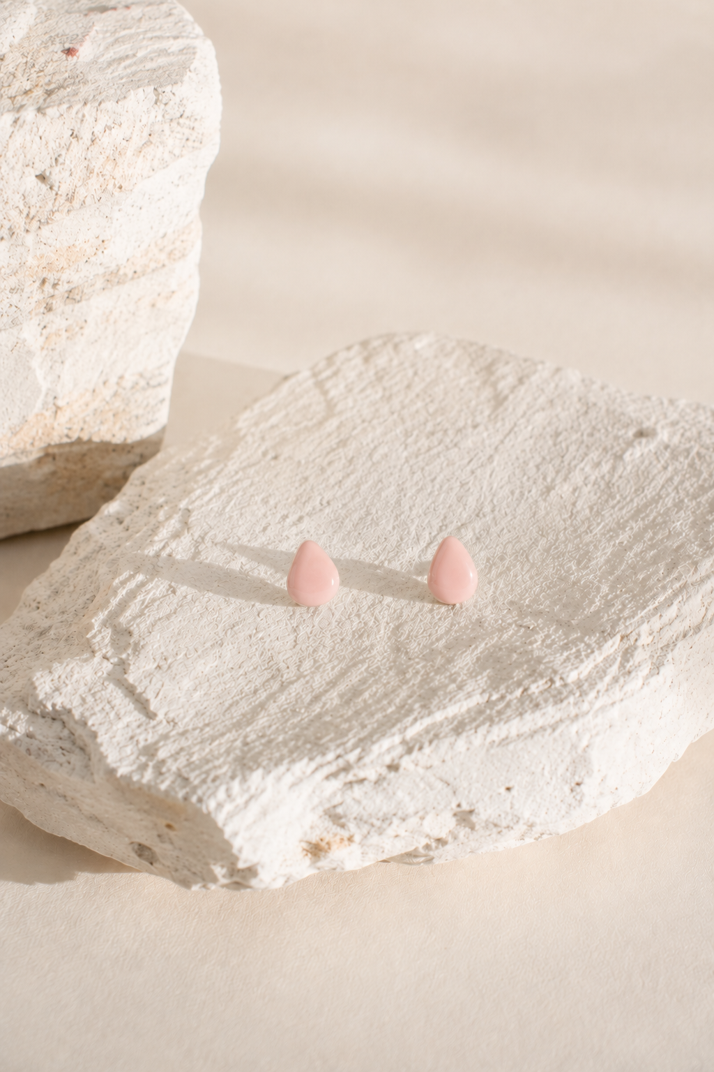 Pink Teardrop Earring