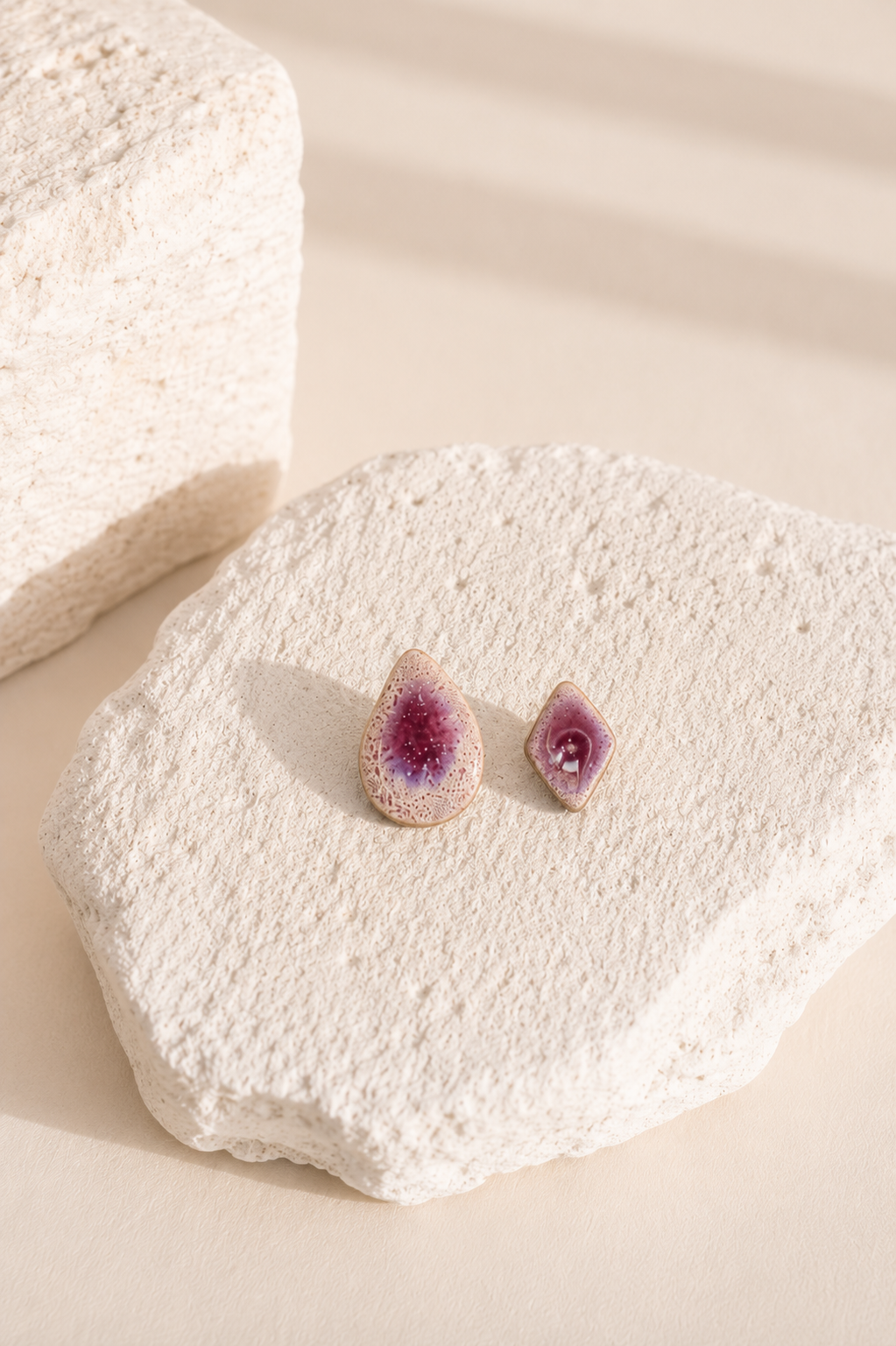 Desigual Purple Earrings