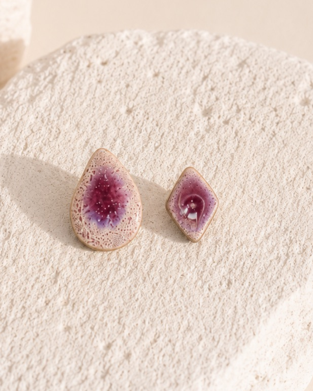 Desigual Purple Earrings