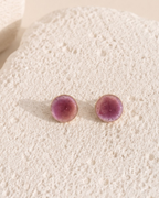 Purple Hoop Earrings