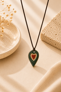 Bluish Heart Necklace