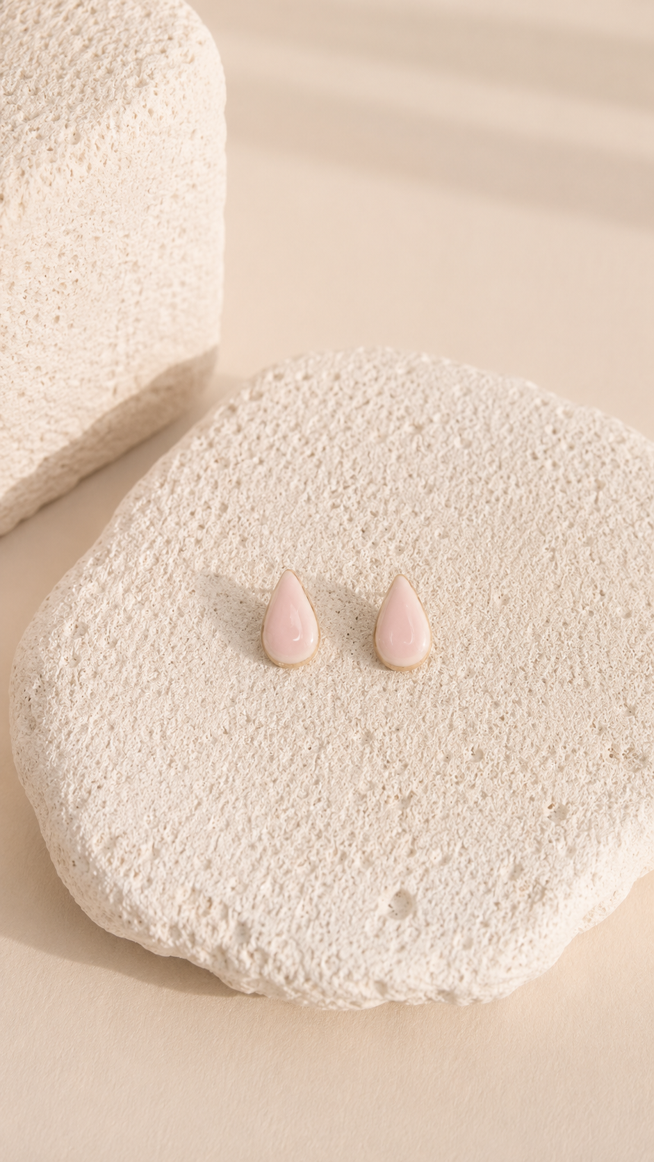 Pink Teardrop Earring