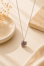 Purple Heart Pendant Necklace