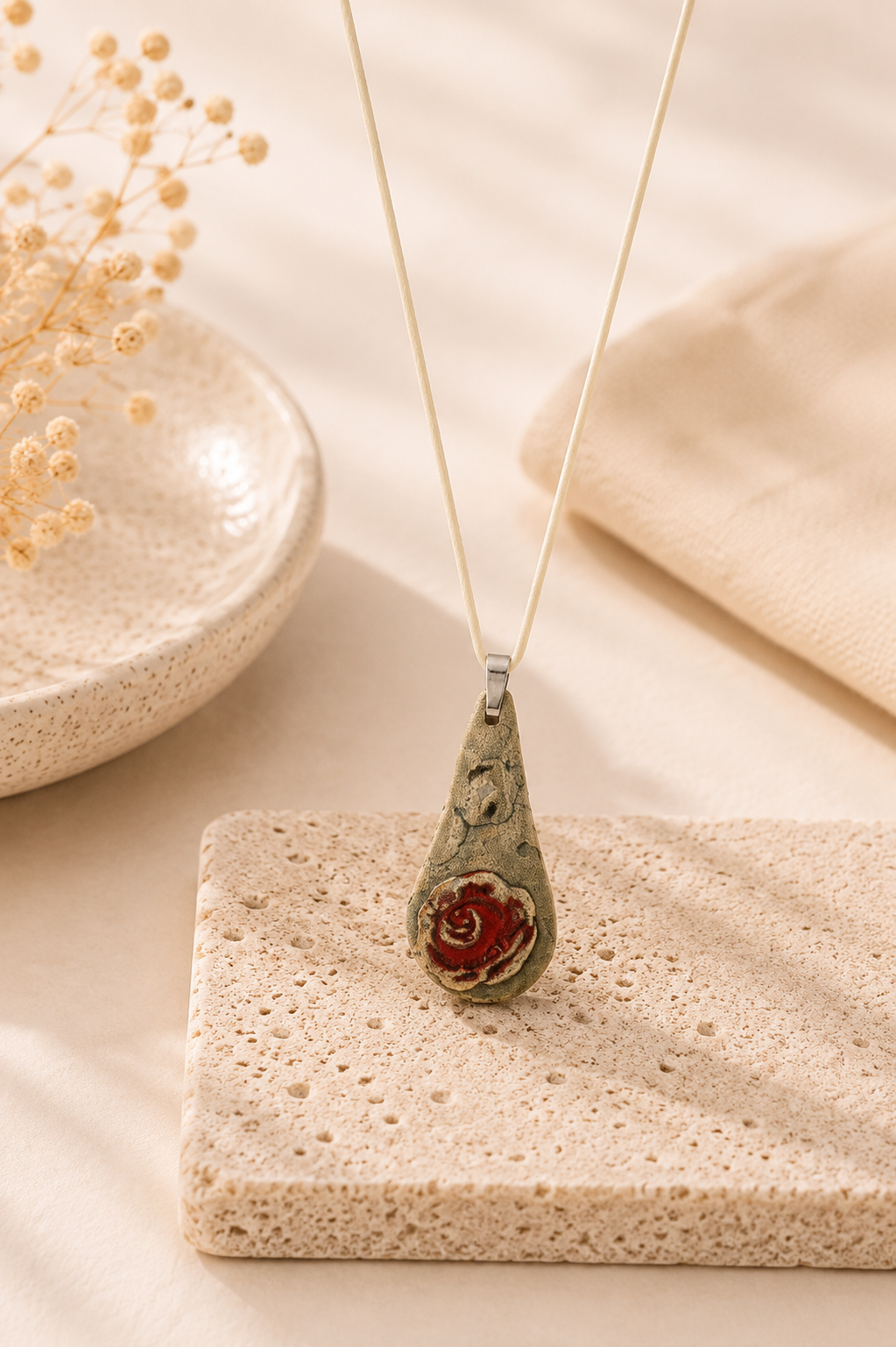 Red Rose Necklace