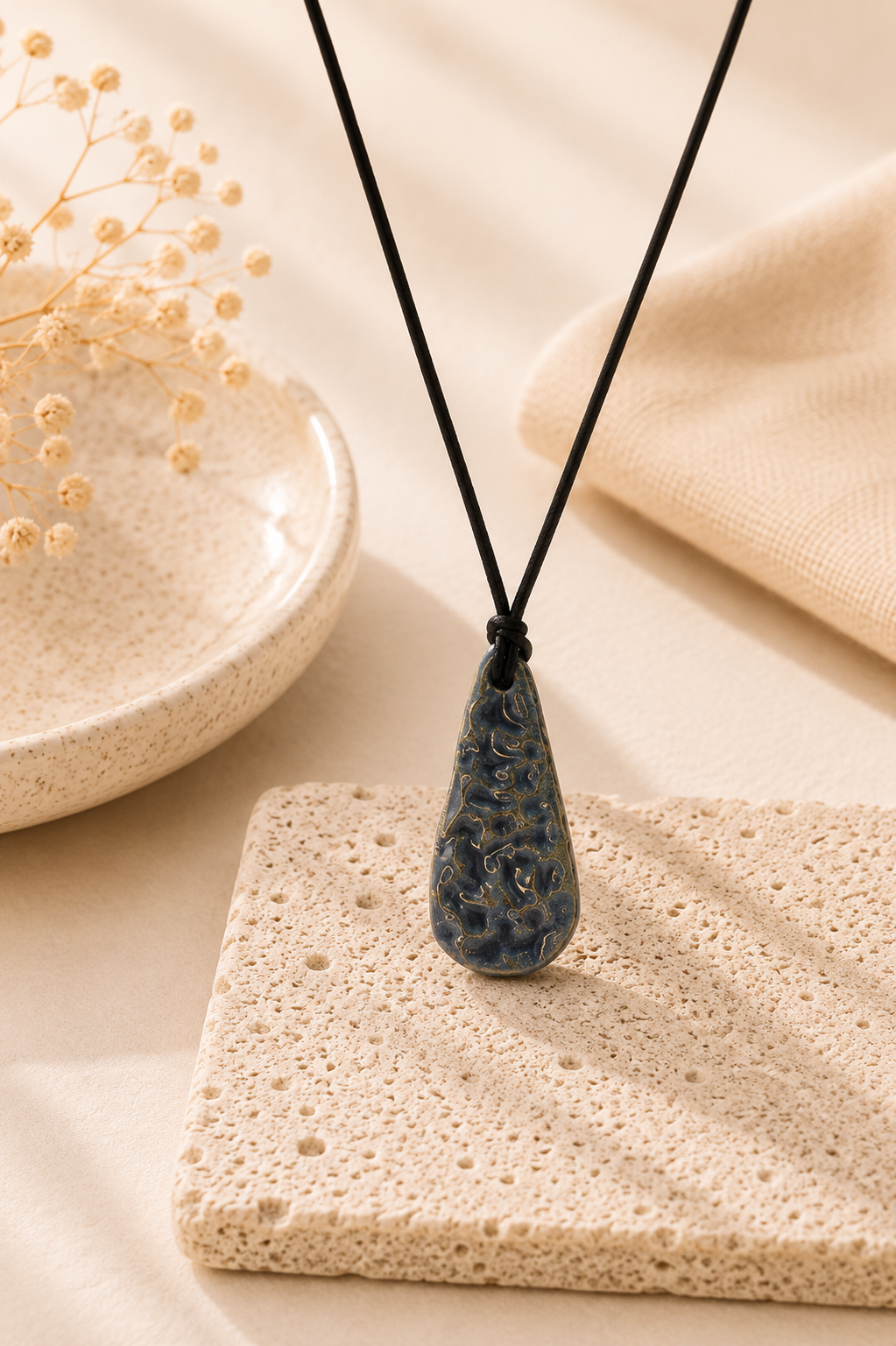 Mori Rustic Teardrop Necklace